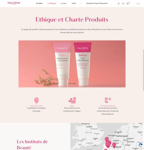 Site e-commerce cosmetique